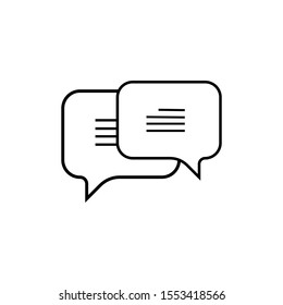 line chat Icon vector design