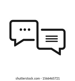 line chat Icon  vector design