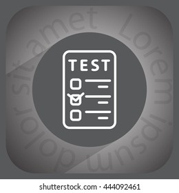 line checkmark icon