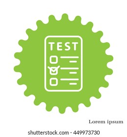 line checkmark icon