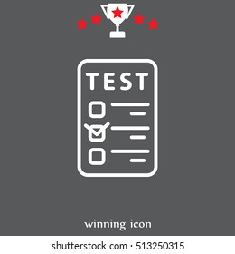 line checkmark icon