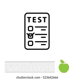 line checkmark icon