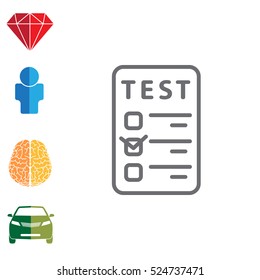 line checkmark icon