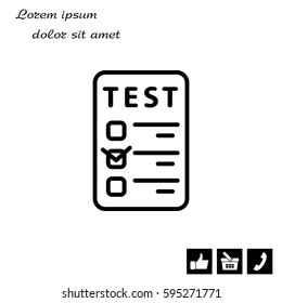 line checkmark icon. vector illustration