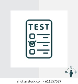 line checkmark icon. vector illustration