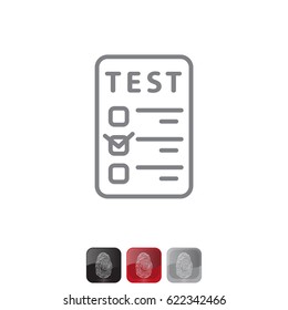 line checkmark icon. vector illustration