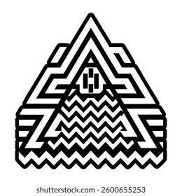 Line chevron icon in filled style