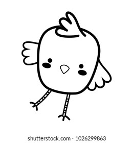 line chick bird farm animal playing