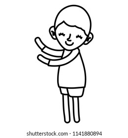 line child boy hairstyle sleeping and standing