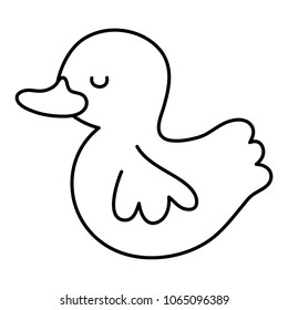 line child rubber duck toy object