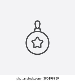 line christmas decoration Icon