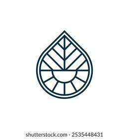 Line church pattern logo icon