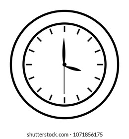 line circle clock object to time design