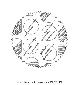 line circle with geometric graphic style background