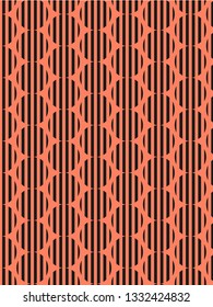 line circle geometric pattern. editable vector and background.