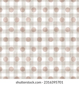 Line and circle. Geometric seamless pattern. Freehand grunge backdrop