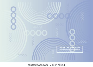 Line and Circle Shapes and Designs Blue and White Colors with Gradient Backdrop Modern Abstract Background Geometric Background