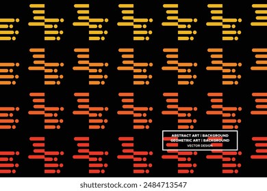 Line and Circle Shapes Orange and Yellow Colors Geometric Pattern Abstract Pattern Seamless Pattern