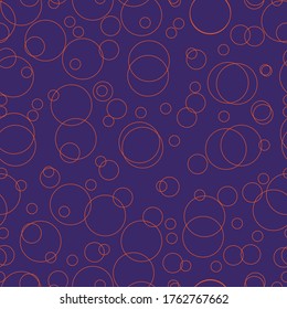 Line circle vector illustrator Seamless pattern purple background design wallpaper.
