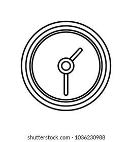 line circle wall clock time object