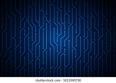 Line circuit abstract technology vector background design. 