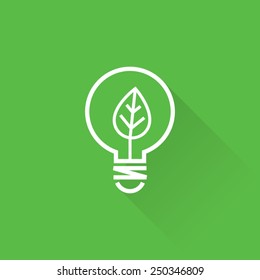 Line Clean Energy Concept Icon