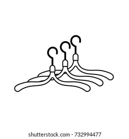 line clothes hook object design accesory