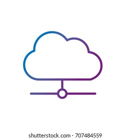 line cloud data connection network information