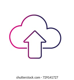 line cloud data digital technology server
