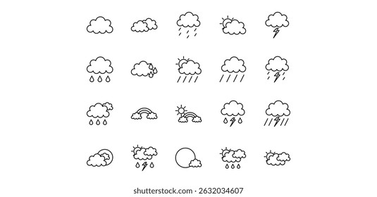 Illustration für ein Symbol in der Linienwolke