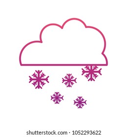 line cloud with snowing cold nature weather