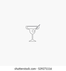line cocktail icon