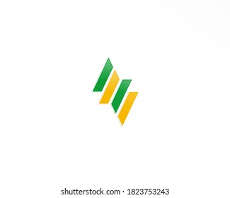 Vorlage für das Design des abstrakten Vektorgrafik-Logos der Linie