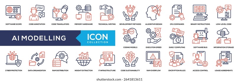 Line Color - AI Modelling Icon Collection