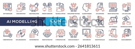 Line Color - AI Modelling Icon Collection