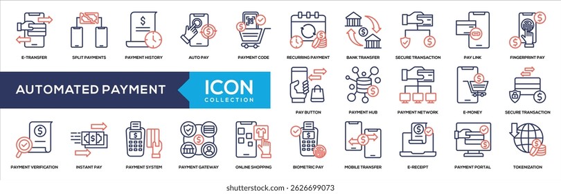 Line Color - Automated Payment Icon Collection