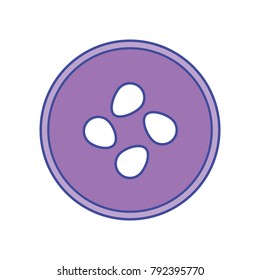 line color button object to sewing fashion design