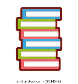 line color education books object to kowledge textbook
