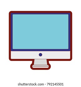 line color electronic computer screen technology icon