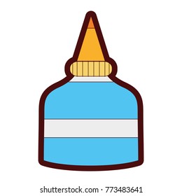 line color glue school tool to education study