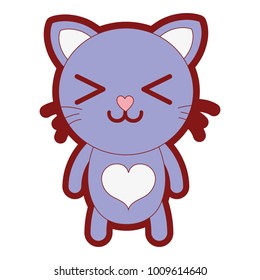 line color happy cat cute feline animal