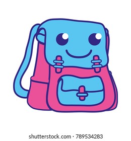 line color happy and cute bag object kawaii