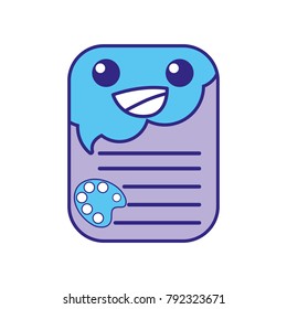line color happy and tender note paper kawaii