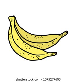 line color healthy bananas delicious organic fruit
