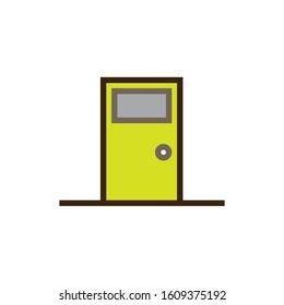 Line Color Icon, Real Estate Illustration Theme, House and Building.