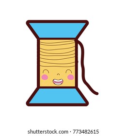 line color kawaii cute smile thread object