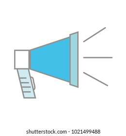 line color megaphone object to speaker audio communication