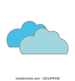 line color nature clouds weather in the sky icon