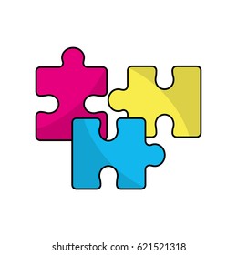 line color parts puzzle mental game