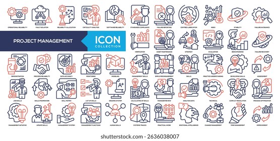 Line Color - Project Management Icon Collection